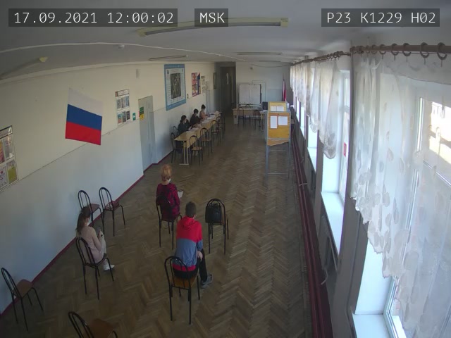 Скриншот нарушения с видеокамеры УИК 1229