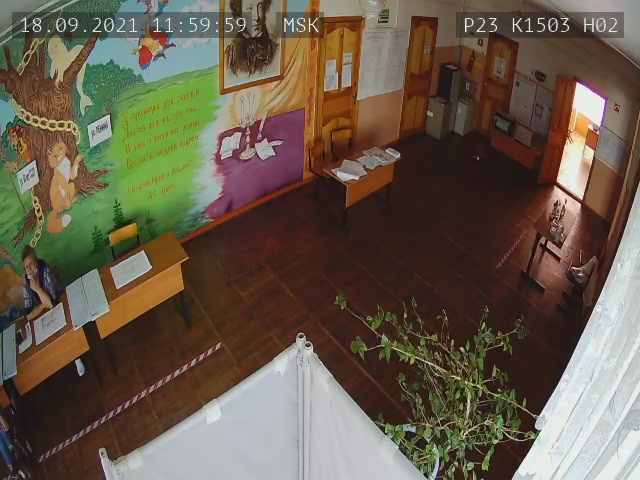 Скриншот нарушения с видеокамеры УИК 1503