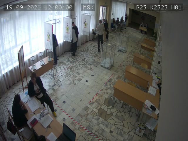 Скриншот нарушения с видеокамеры УИК 2323