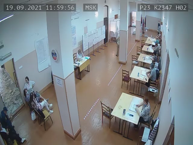 Скриншот нарушения с видеокамеры УИК 2347