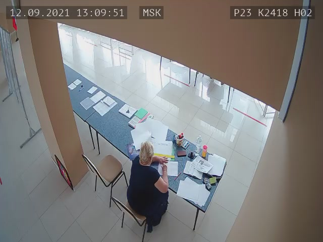 Скриншот нарушения с видеокамеры УИК 2418