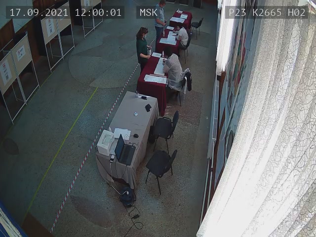 Скриншот нарушения с видеокамеры УИК 2665
