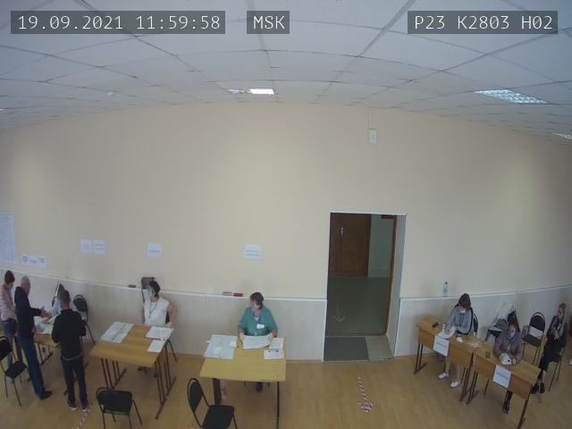 Скриншот нарушения с видеокамеры УИК 2803
