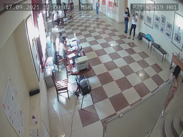 Скриншот нарушения с видеокамеры УИК 5419